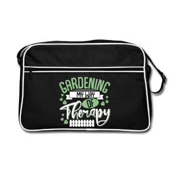 Garden allotment gardens - Retro Bag - black/white - Front