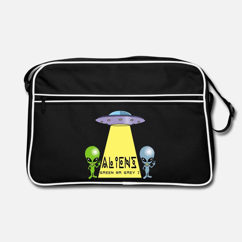 Extraterrestre vert ou gris ? Sac Retro