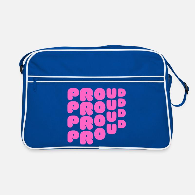 Pride / CSD / LGBTQ+ Design "PROUD" Retro Bag