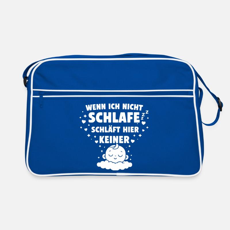If I don't sleep, no one sleeps here Retro Bag