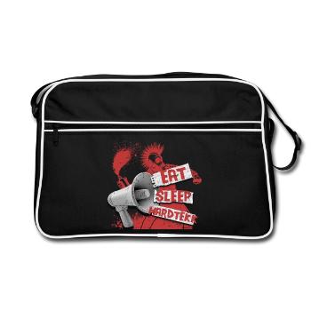 Hardtekk Tekke East Germany - Retro Bag - black/white - Front