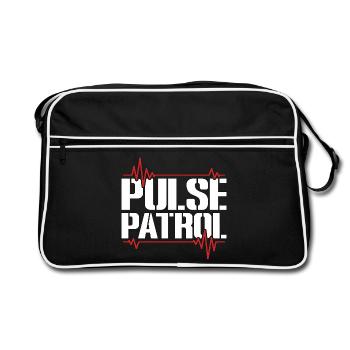Cardiac Tech Pulse Patrol Cardiac Sonographer - Retro Bag - black/white - Front