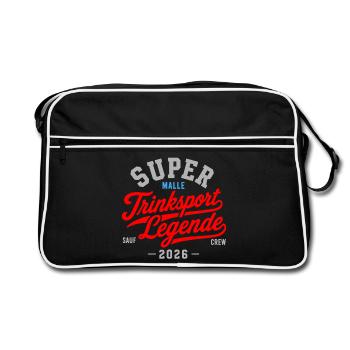 Malle 2026 Trinksport Legende Sauf Crew Malle 2026 - Sac Retro - noir/blanc - Devant