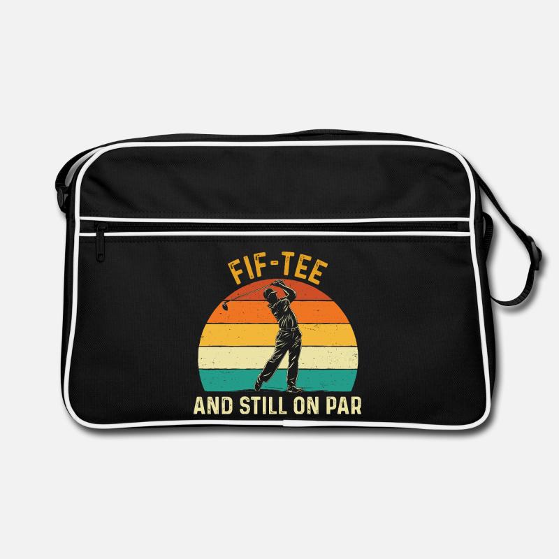 Fif Tee Still On Par 50th Golf Birthday Retro Bag