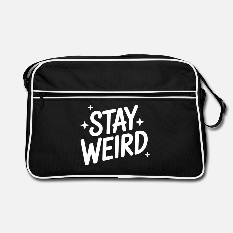 Reste bizarre et drôle à dire introverti Sac Retro