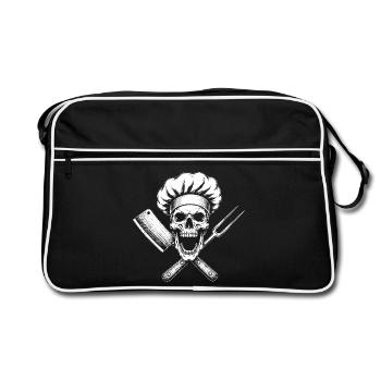 Crâne de cuisson - Sac Retro - noir/blanc - Devant