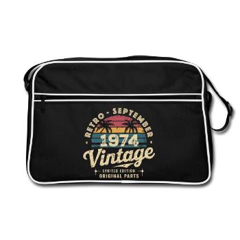 Vintage September 1974 Limited Edition September - Retro Bag - black/white - Front