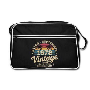 Vintage Septembre 1978 Édition Limitée Septembre - Sac Retro - noir/blanc - Devant