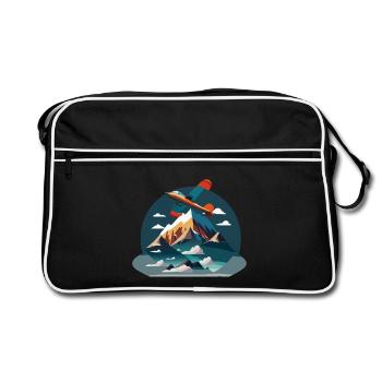 RedTipMountain (en anglais seulement) - Sac Retro - noir/blanc - Devant
