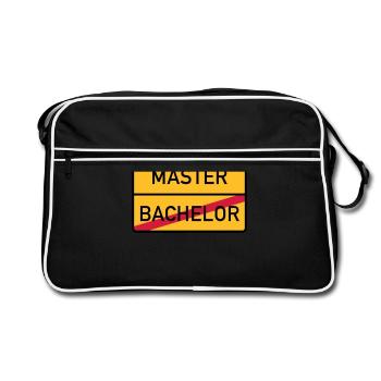 master - Retro Bag - black/white - Front