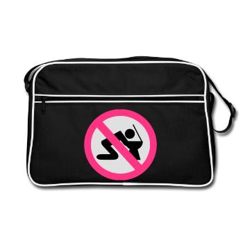 2541614 14674868 alcool - Sac Retro - noir/blanc - Devant