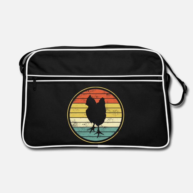Huhn Hühner Retro Tasche