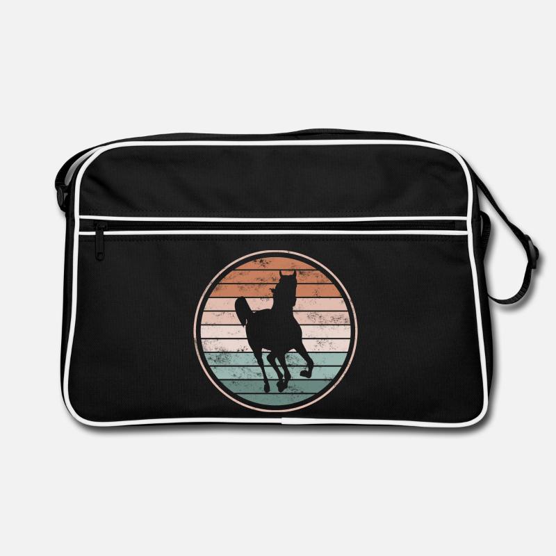 Pferd Pferde Retro Tasche