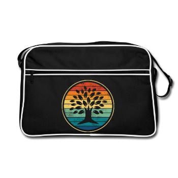 tree - Retro Bag - black/white - Front