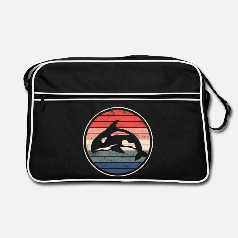 Orca Wal - Sac Retro - noir/blanc