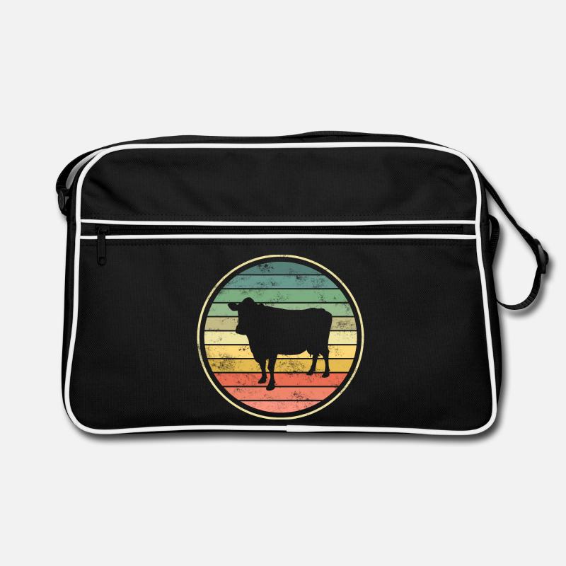 Kuh Kühe Retro Tasche