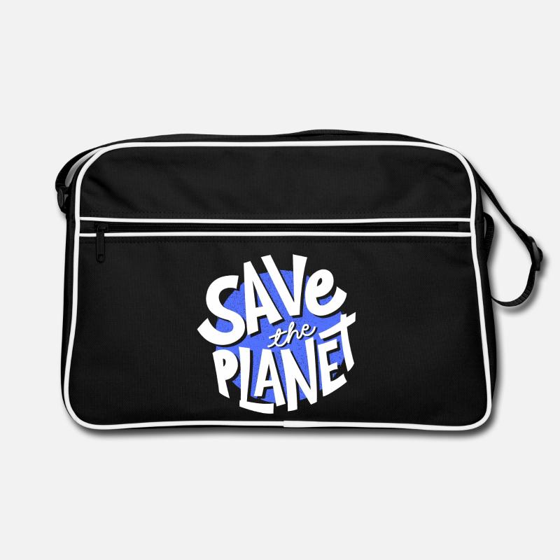 Save the planet, planet Earth, save the planet Retro Bag