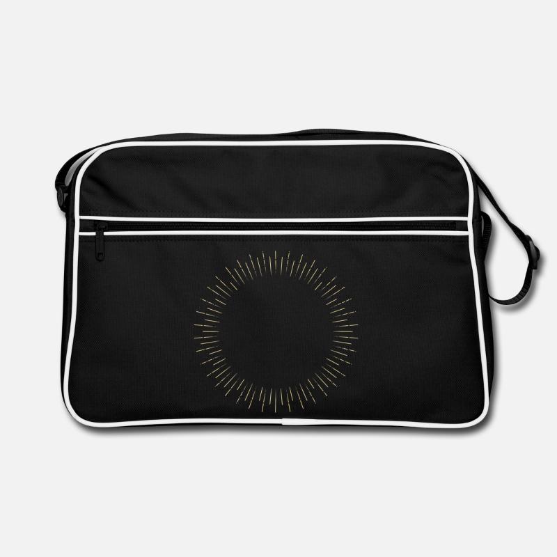 Golden Sun Ring Ray Frame Retro Bag