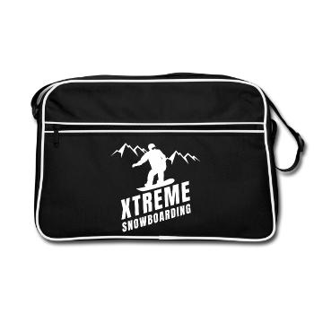 ski, snowboard, sports d'hiver - Sac Retro - noir/blanc - Devant