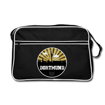 Dortmund Skyline Home Game - Retro Bag - black/white - Front
