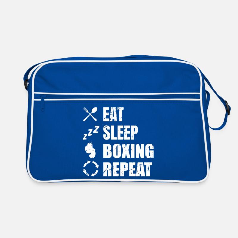 Manger Sommeil Boxe Répéter Sac Retro