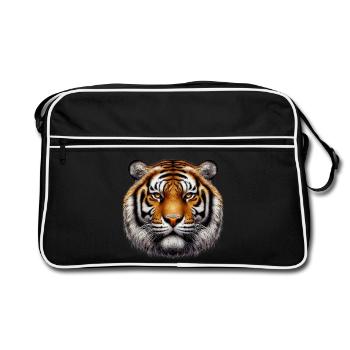 Tiger - Retro Bag - black/white - Front