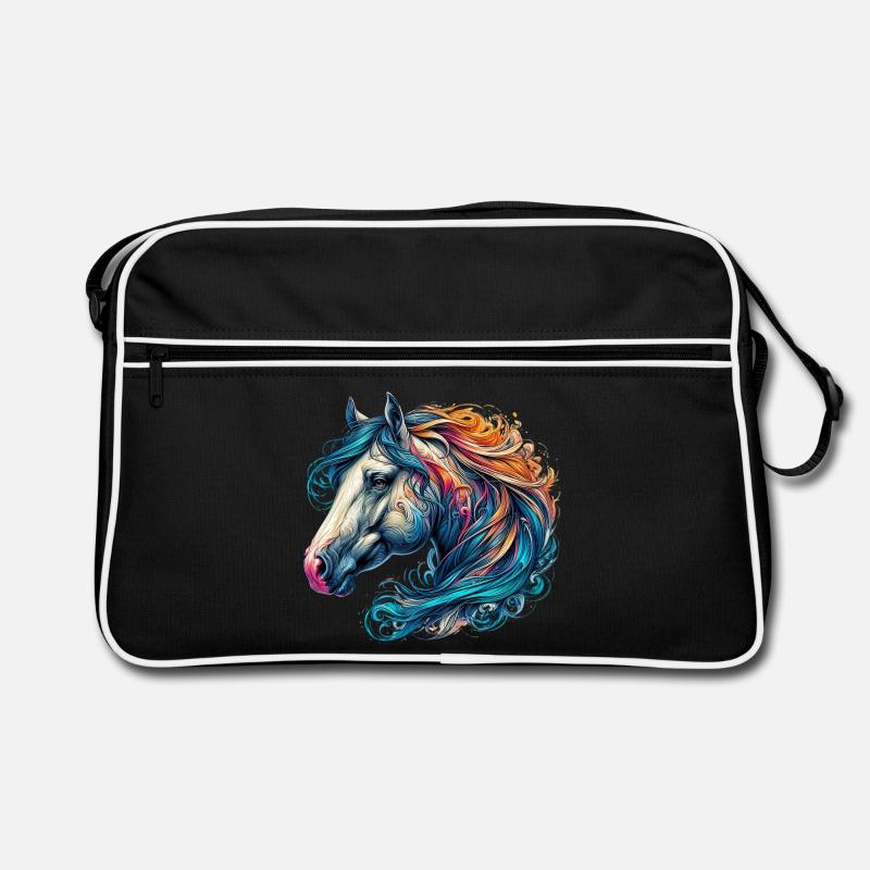 Pferd Retro Tasche
