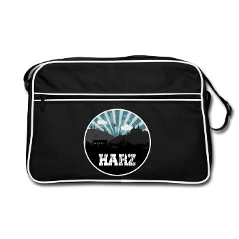 Résine bleu heure Skyline - Sac Retro - noir/blanc - Devant