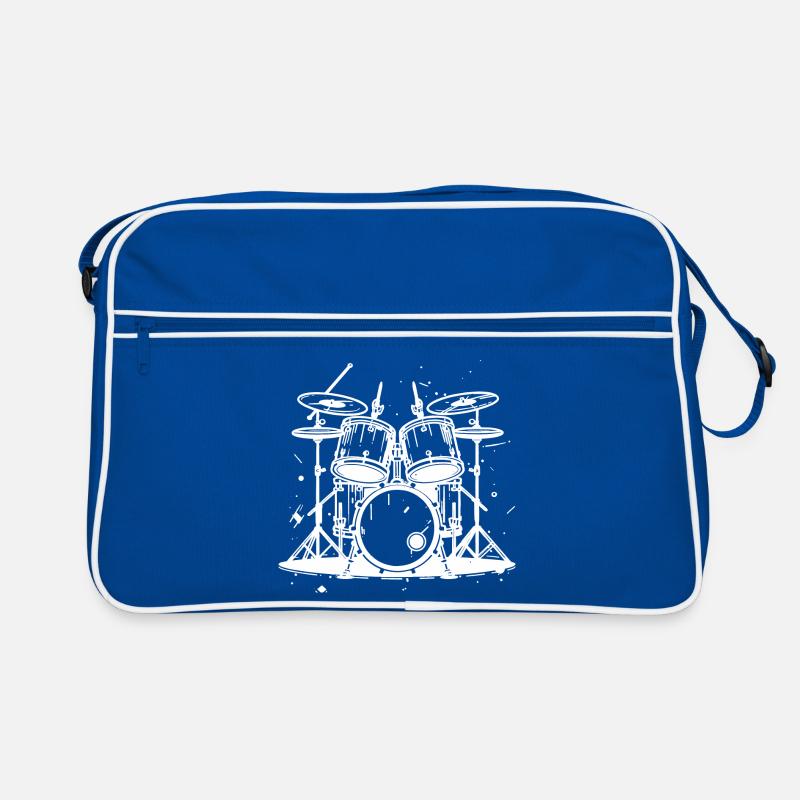 Schlagzeug Grafik Retro Tasche