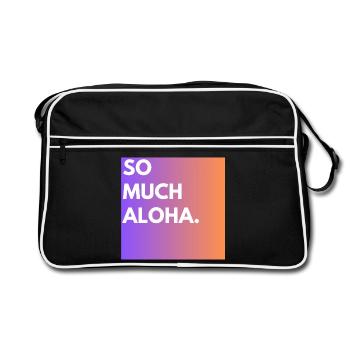 Tellement d’aloha - Sac Retro - noir/blanc - Devant