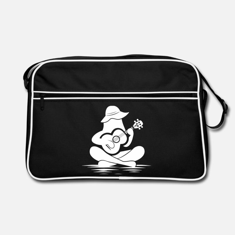 Dessin de ukulélé féminin Sac Retro
