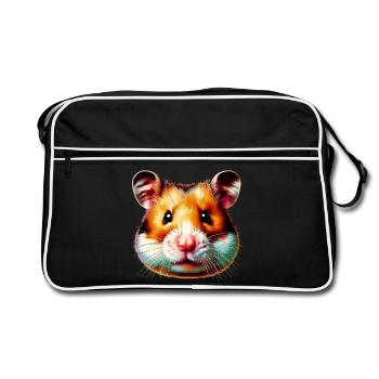 Hamster - Retro Bag - black/white - Front