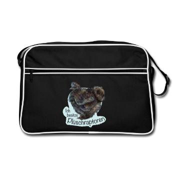 Les rapaces en peluche - Sac Retro - noir/blanc - Devant