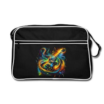 Colorful Guitar Expression - Retro Bag - black/white - Front