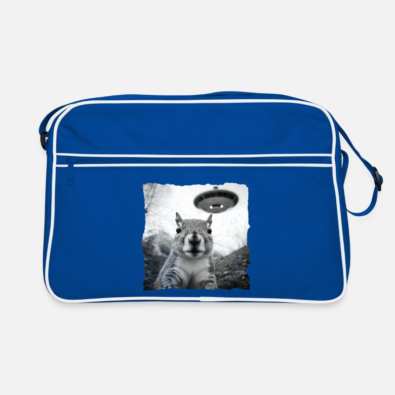 Alien Squirrel Encounter – Fun Sci-Fi Retro Bag