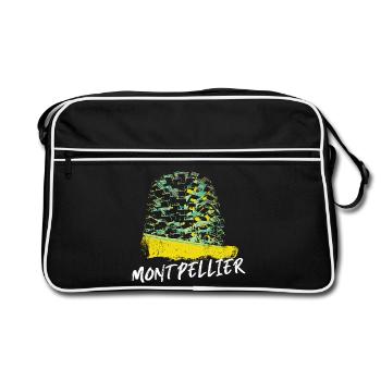 Montpellier Dynamische Farben in der Architektur - Retro Tasche - Schwarz/Weiß - Vorne