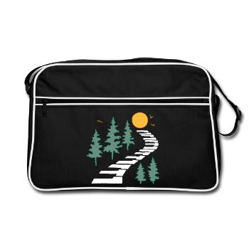 The musical path - Retro Bag - black/white - Front
