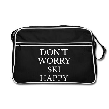 Ambiance Skieuse - Sac Retro - noir/blanc - Devant