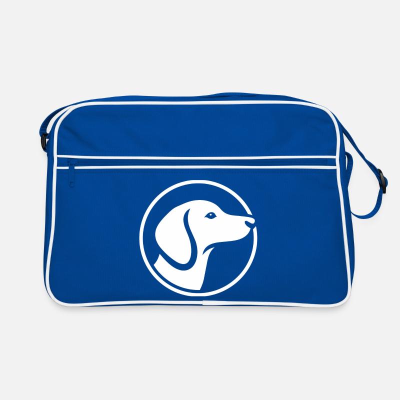 Logo teckel – Emblème minimaliste du chien Sac Retro