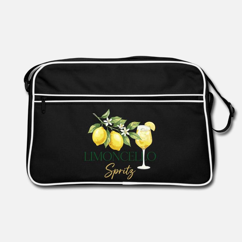 Limoncello Spritz – Summer Drink Lemon Design Retro Bag