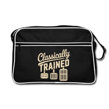 Classically Trained Auto Manual Transmission - Retro Bag - black/white - Front