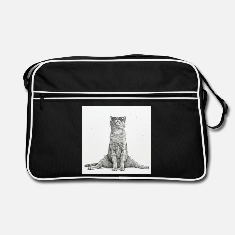 Séparations de yoga pour chats cool Sac Retro