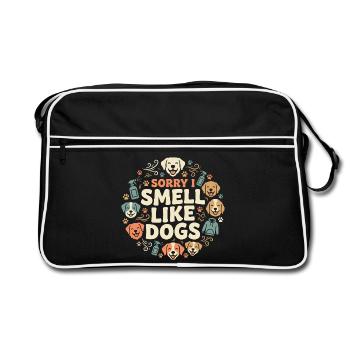 Technicien en chenil, assistant en chenil, soins aux animaux - Sac Retro - noir/blanc - Devant