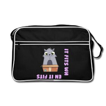 Ça va quand ça va - Sac Retro - noir/blanc - Devant