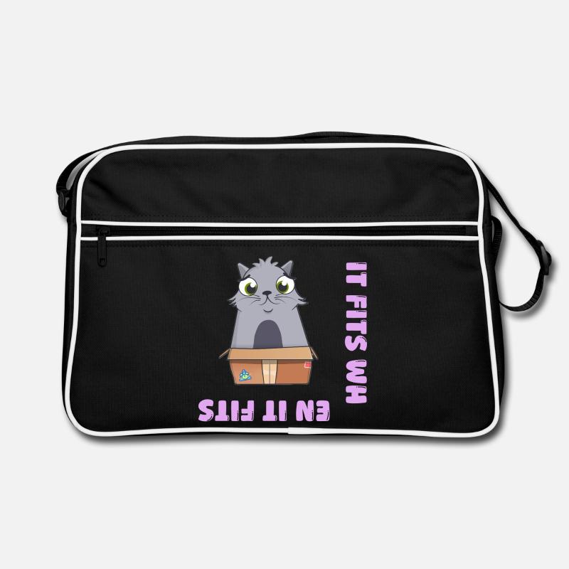 Es passt wenn es passt Retro Tasche