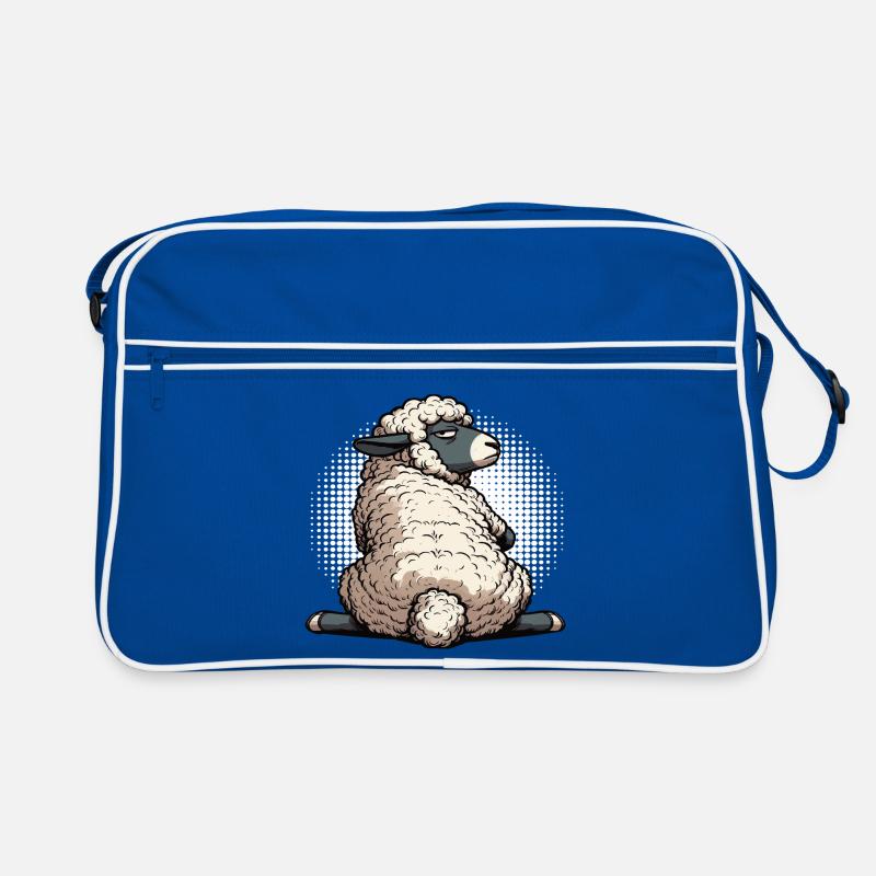Schaf Schafe Schäfer Schafhalter Schafbock Retro Tasche