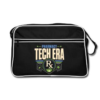 Don de prescription pour technicien en pharmacie Technicien en pharmacie CPHT - Sac Retro - noir/blanc - Devant