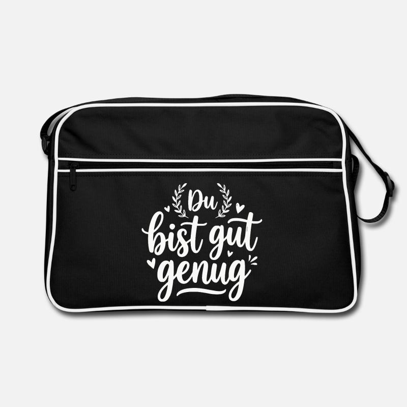 Du Bist Gut Genug Internet Meme Retro Tasche