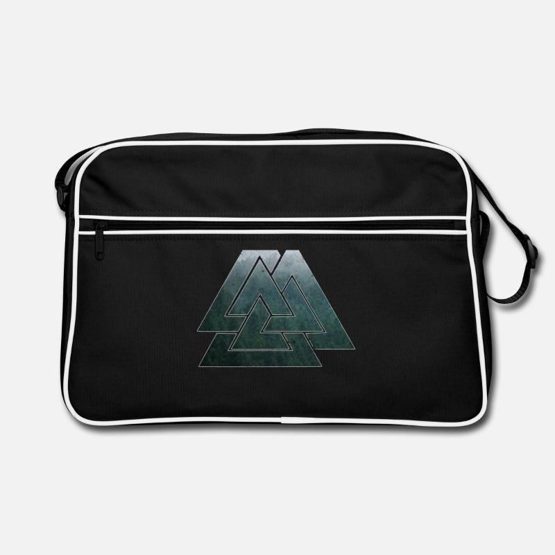 Wikinger Runen, Wotansknoten, Dreieck Geschenkidee Retro Tasche