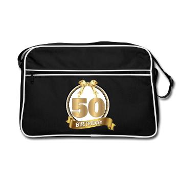 50e anniversaire - Sac Retro - noir/blanc - Devant